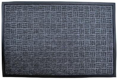 Imports Decor Synthetic Indoor/ Outdoor Grey Door Mat