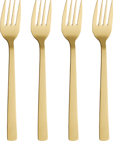 Aida Raw Gaffel 4-Pak - Guld