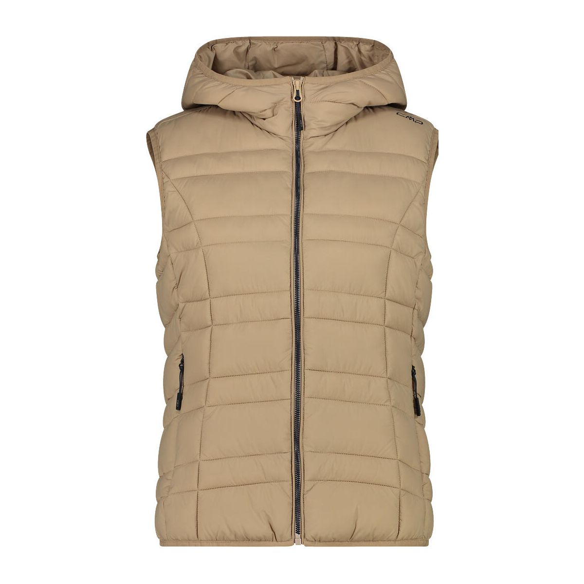 CMP Woman Vest FIX Hood sesamo (A435) 46 34K3146-A435-46