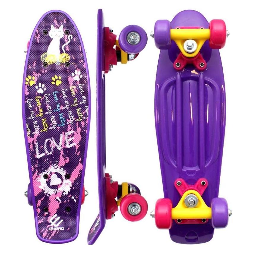 Enero Mini-Skateboard Love Kitty, Kunststoff (1012759)