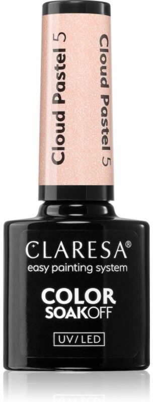 Claresa SoakOff UV/LED Color Cloud Pastel gel nail polish for UV/LED hardening shade 5 5 g