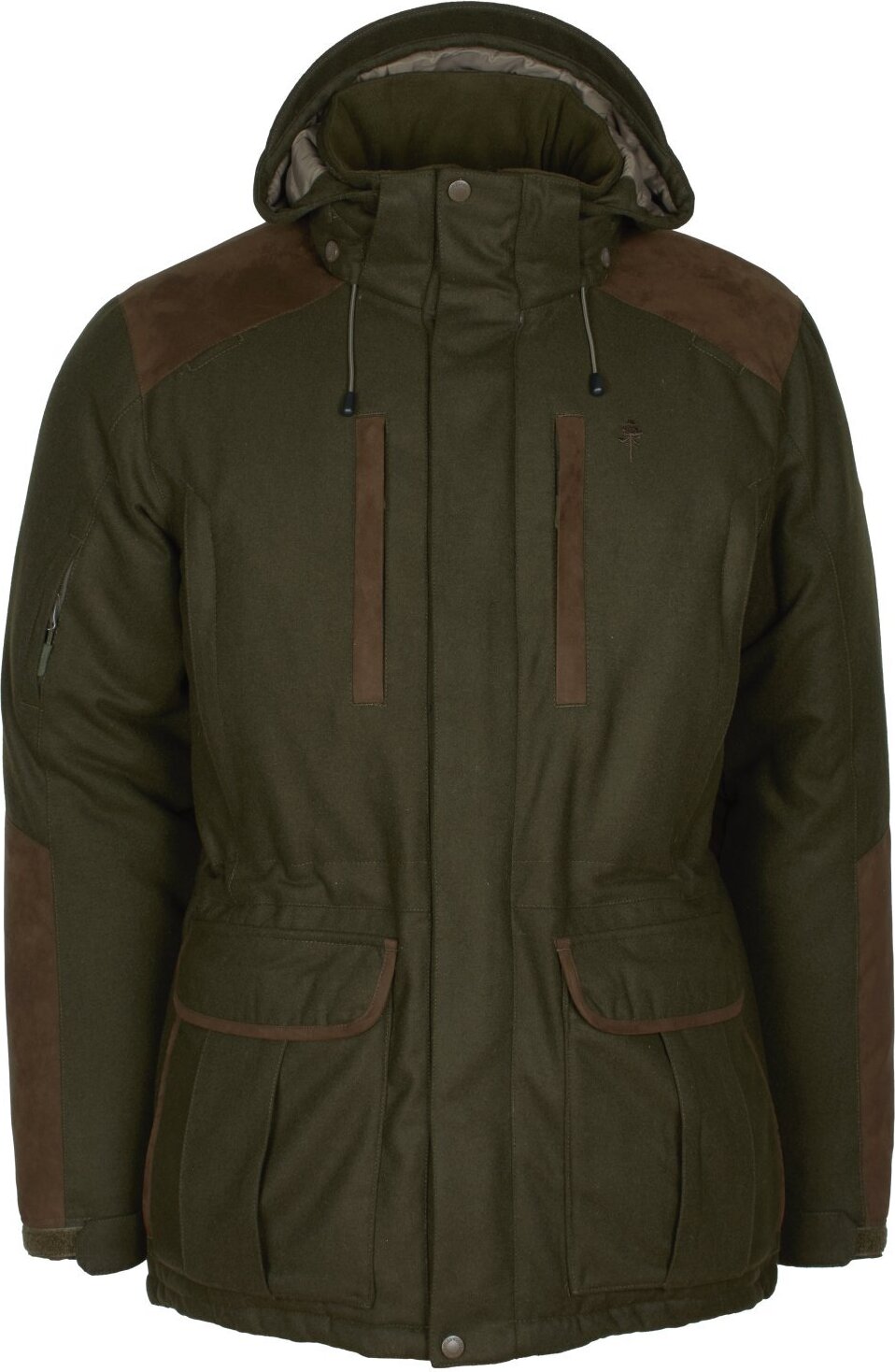Pinewood 5813 Nydala Insulation Wool Parka Moosgrün/ Wildlederbraun (182) M