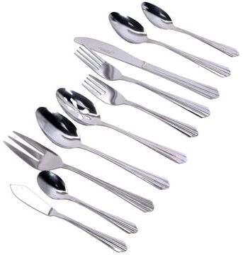 Gibson Wellington 45 Piece Stainless Steel Service For 8 Silverware Set