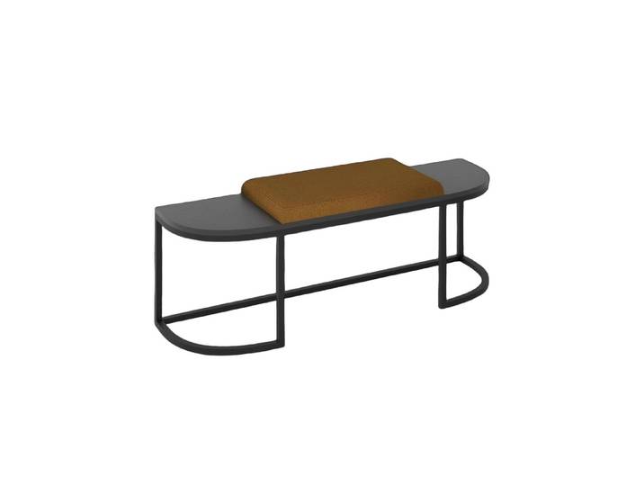 Xlmoebel Hocker Grauer Holz-Hocker für elegantes Schlafzimmerdesign (1 St., Hocker), Hergestellt in Europa