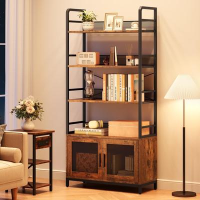 Garvee Bookshelf with Doors