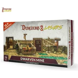 Archon Studio Dungeons & Lasers - Dwarven Mine - Half-Height Walls