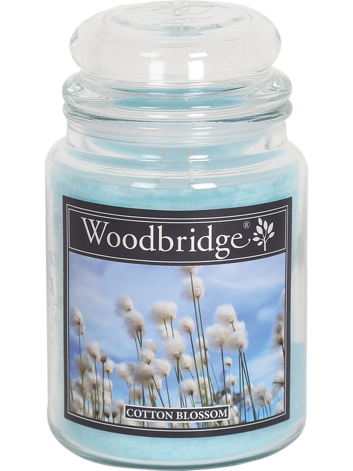 Woodbridge Duftkerze "Cotton Blossom" in Hellblau - 565 g - onesize