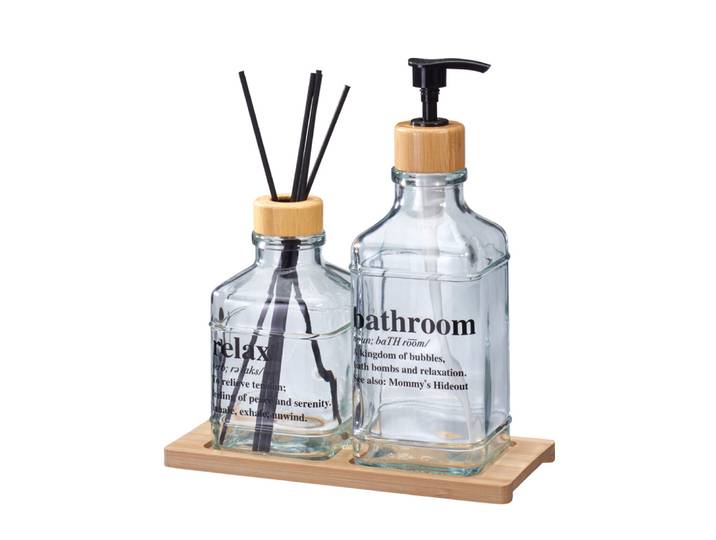 Badezimmer Set Glas 8-teilig