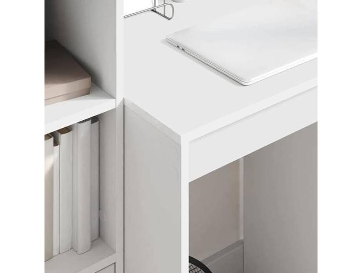 En Promotion Bureau à domicile - CLARENCE® - avec tiroir 2 pcs Blanc - Table de travail(2 personnes) 6543463