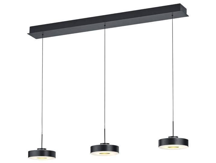 Pendellampe Spencer anthrazit eloxiert Aluminium/Eisen 2100 lm B 110 cm - LED - Lichtfarbe: Warmweiss - LED Energiesparlampen