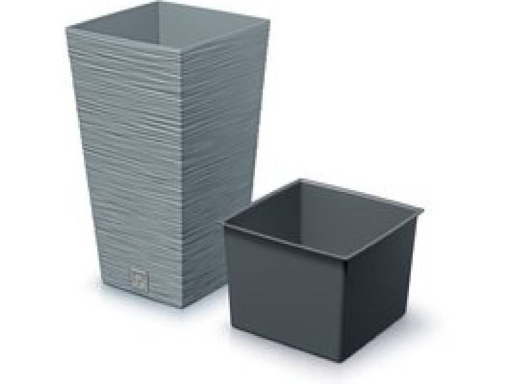 PROSPERPLAST Pot de fleurs FURU SQUARE (béton, 395x395x755)