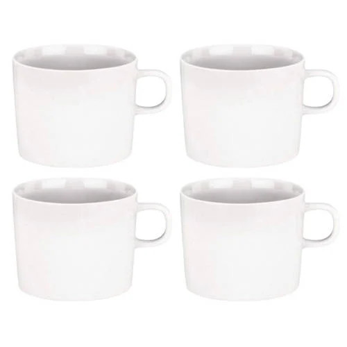 Alessi Espresso Koffiekopjes PlateBowlCup 200 ml - 4 stuks - Jasper Morrison - AJM28/78
