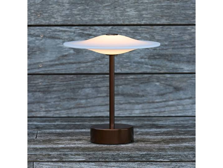 Sinus 22 Portable LED-Tischlampe, bronze, IP44 - Piet Hein - Balkon - Design - Aluminium - Einflammig