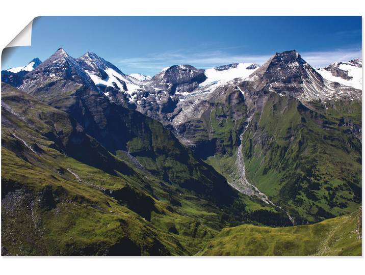 Wandbild ARTLAND Berge rund um den Grossglockner , beige (farbe bild(er): naturfarben), B:60cm H:40cm, Bilder, Wandbild, als Leinwandbild, Poster in verschied. Grössen