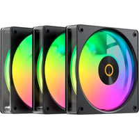 Gamma F12 Elite ARGB, Gehäuselüfter schwarz, 3er Pack, 120 mm