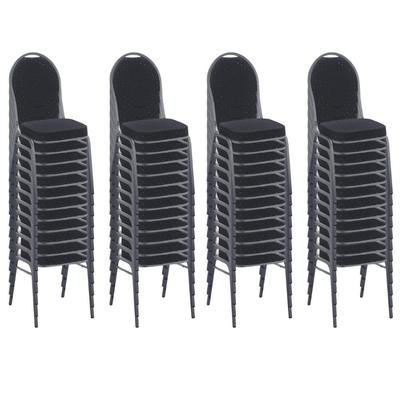BIG Möbel GmbH Stapelstuhl Bankettstuhl Hermano Schwarz | 50er Set
