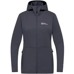 JACK WOLFSKIN Damen Funktionsjacke FELDBERG HOODY W, Größe L in Grau Grau