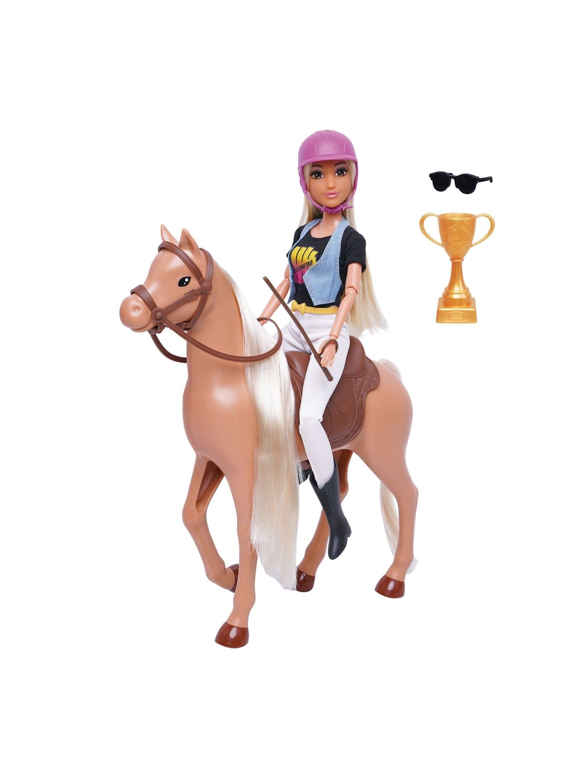 Masen Toys Doll w/jumping horse