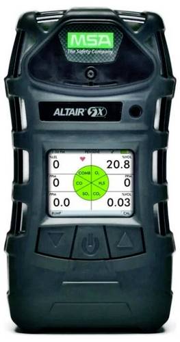 MSA Gasleck-Detektor ALTAIR 5X CO, Sauerstoff, Schwefelwasserstoff, Schwefeldioxid (SO₂), Stickstoffdioxid (NO₂)