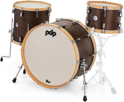 DW PDP Concept Classic 24 Walnut Walnuss mit Natur Spannreifen