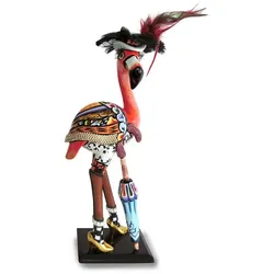 Toms Company Deko-Figur Flamingo - Felicity Glas Bunt