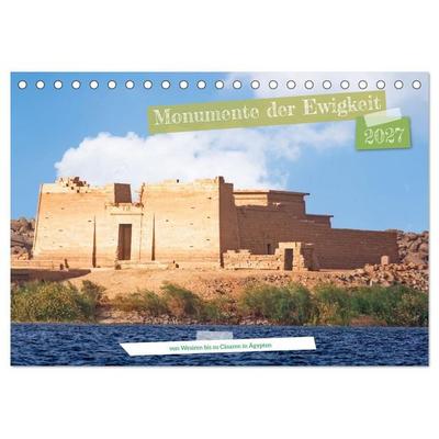 Monumente der Ewigkeit - von Wesiren bis zu Cäsaren in Ägypten (Tischkalender 2027 DIN A5 quer), CALVENDO Monatskalender