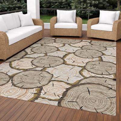 Addison Rugs Machine Washable Indoor/ Outdoor Modern Woods Chantille Rug