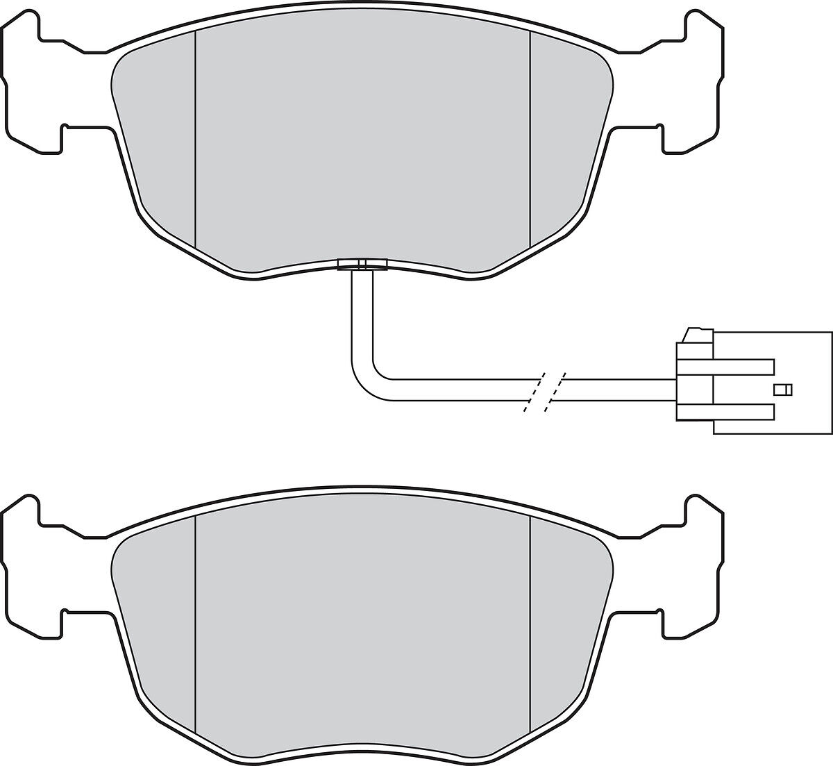 Valeo Bremsbelagsatz, Scheibenbremse 302837 Vorderachse Für Ford Ac