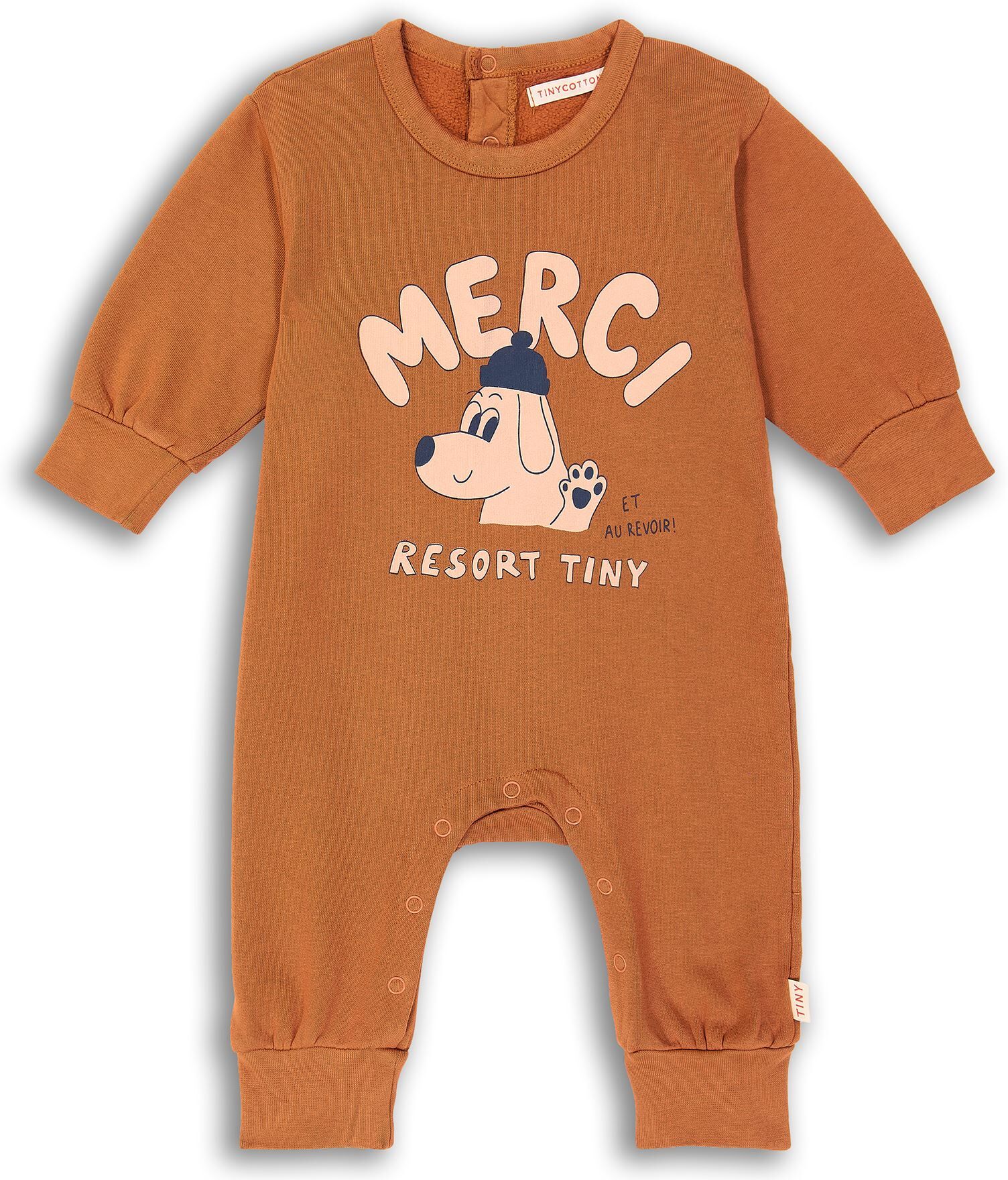 Tinycottons Pelele y peto de bebé Unisex Marrón 12,18,24,3 Unisex