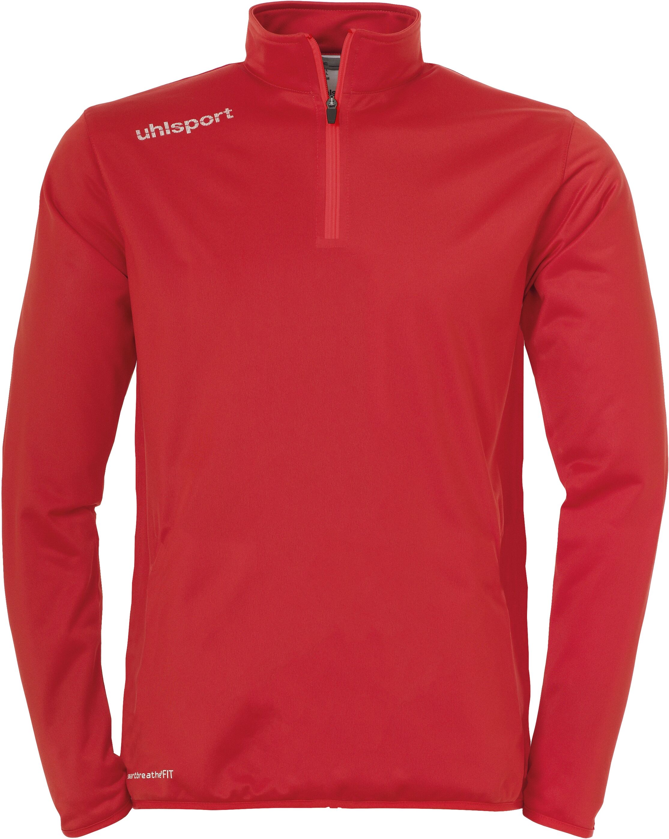 Trainingspullover UHLSPORT "1/4 ZIP TOP ESSENTIAL", Herren, Gr. S, rot (rot, weiß), Obermaterial: 100% Polyester PES., Pullover Trainingspullover