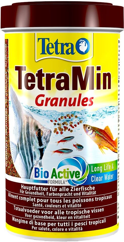 500 ml TetraMin Granules Mangime Completo in Granuli Pellet  per Tutti i Pesci Tropicali Acquario