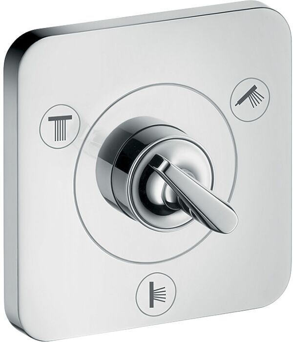 Hansgrohe Axor Citterio E Fertigmontageset 36772000 Unterputz-Ab- und Umstellventil 120x120mm, chrom