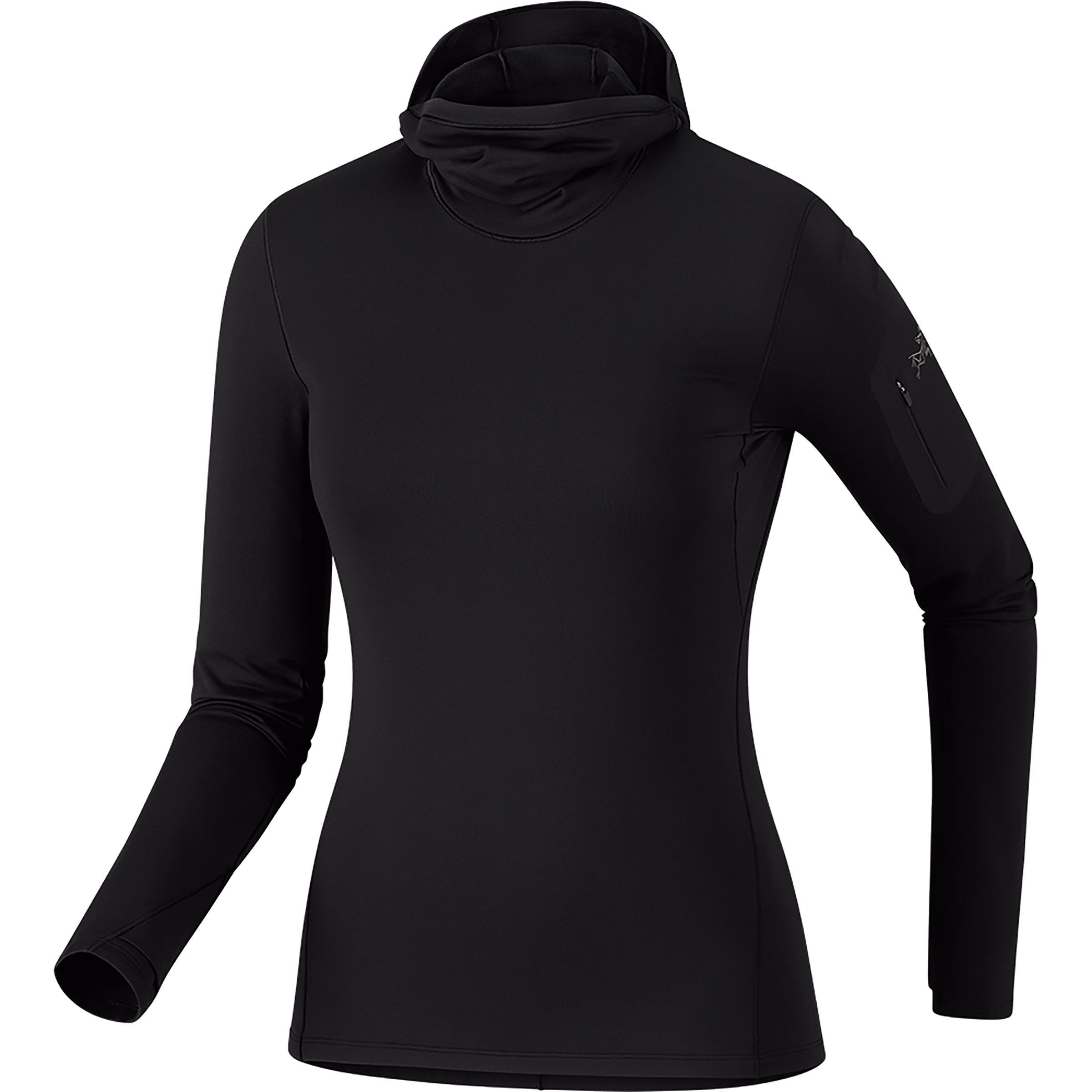 Arc'teryx Rho Damen Hoodies schwarz Größe S Trekking