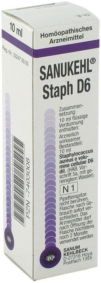 Sanukehl Staph D6 Tropfen