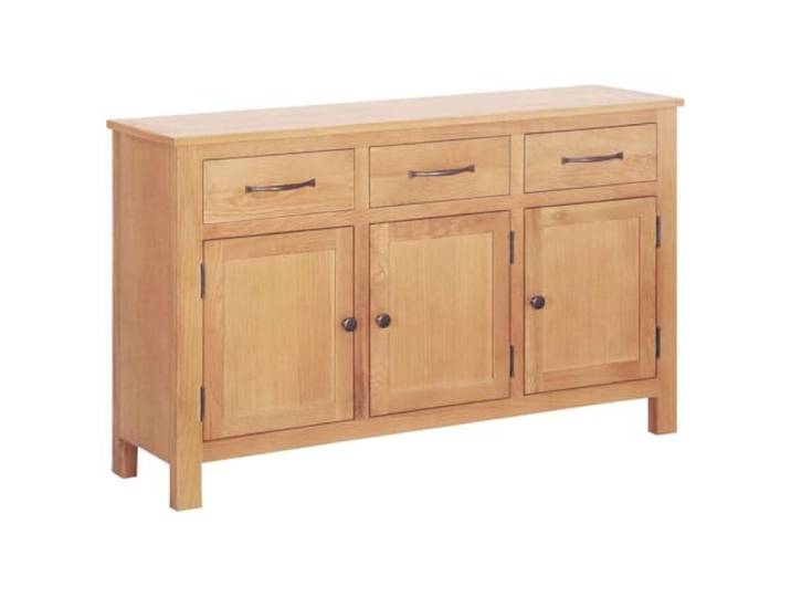 HEFZGDB Massivholz Eiche Sideboard für Esszimmer: Robustes Esszimmerbuffet mit Schubladen und Türen aus Massivholz für die Einrichtung, traditionelles Sideboard mit Stauraum