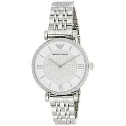 Emporio Armani Damen Analog Quarz Uhr mit Edelstahl Armband AR1925
