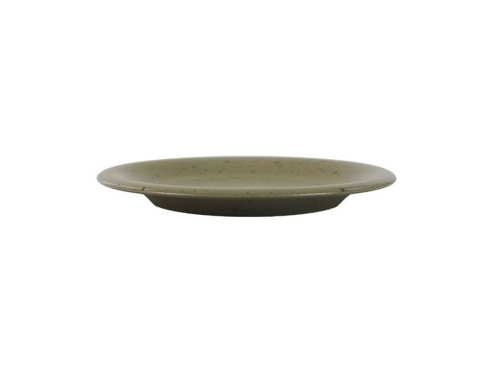 Assiette plate en grès khaki, ronde - Pomax, Bosque - Ø28x3 cm