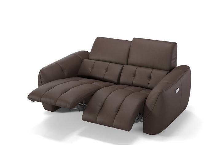 Leder Sofa CEPRANO 2-Sitzer Relax Couch Sofagarnitur
