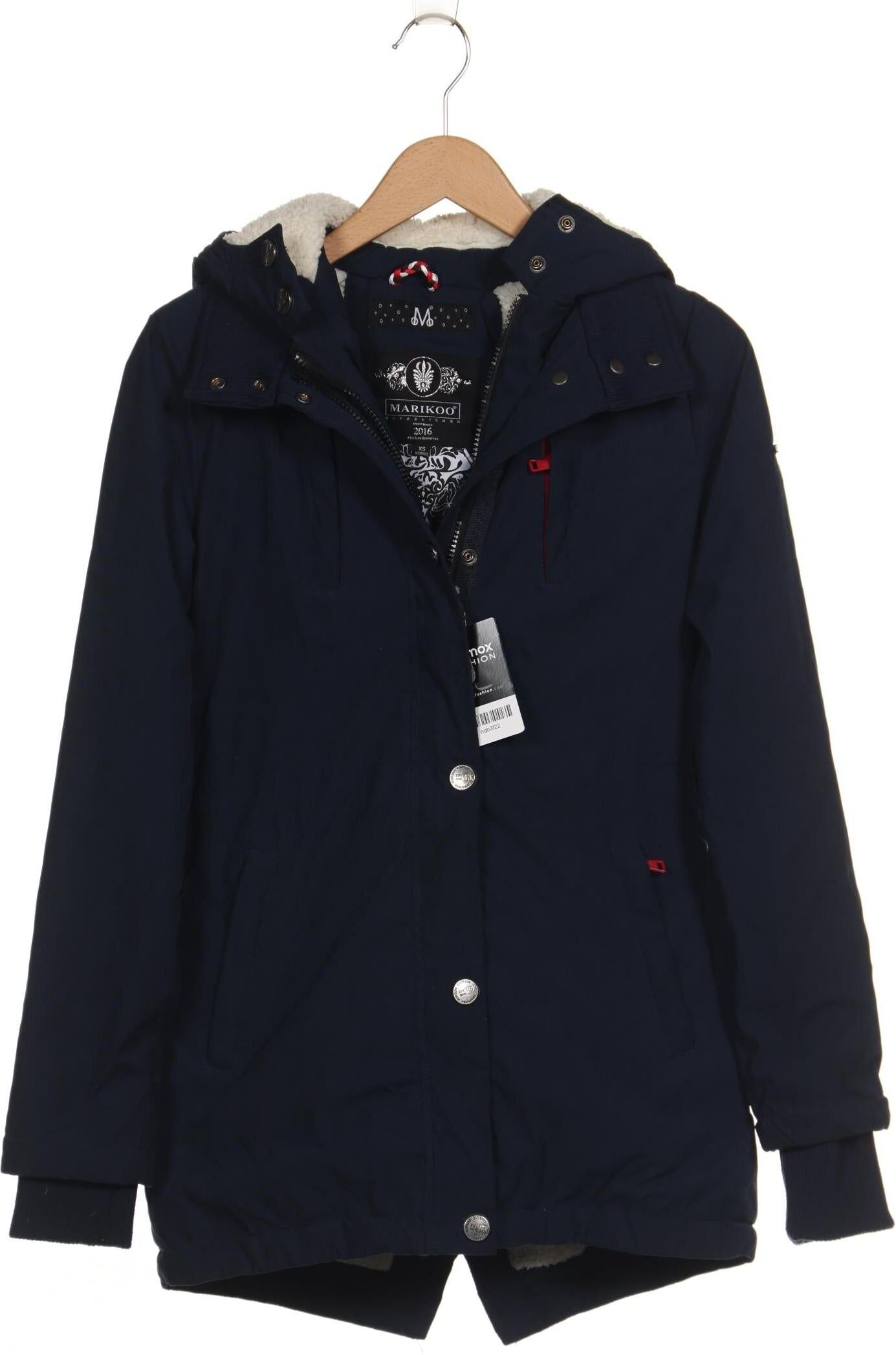 Marikoo Damen Jacke, Marineblau, Gr. EU 34, Synthetik - Second Hand