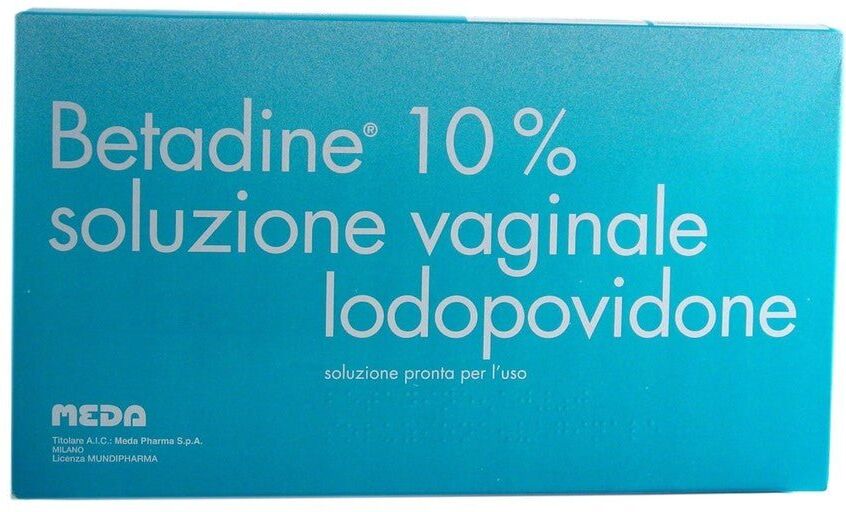 Viatris Healthcare Betadine 10% concentrato 5 flaconi 140ml + 5 fialoidi 10ml + 5 canule Soluzione vaginale