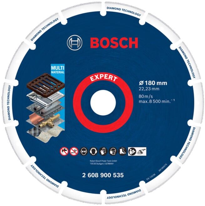 Disque de coupe BOSCH Expert Diamond Metal Wheel, 180 x 22,23 mm (2608900535)