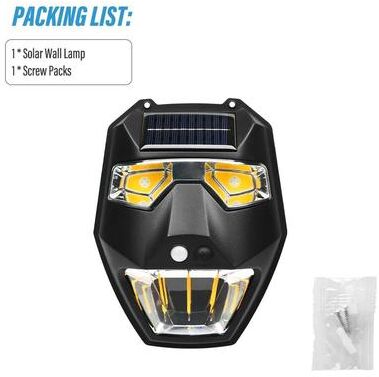 Uplifted Goods Solar Garden Wall Light With Smart Light And Infrared Sensor pack List