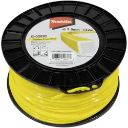 Makita, Zubehör Gartenmaschinen, Mähfaden 4kant 3,0mmx132m (Rasentrimmer)