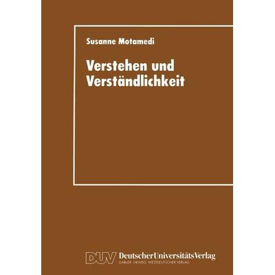 Verstehen und Verständlichkeit, Taschenbuch von Susanne Klein, Deutscher Universitätsverlag, 978-3-8244-4180-8