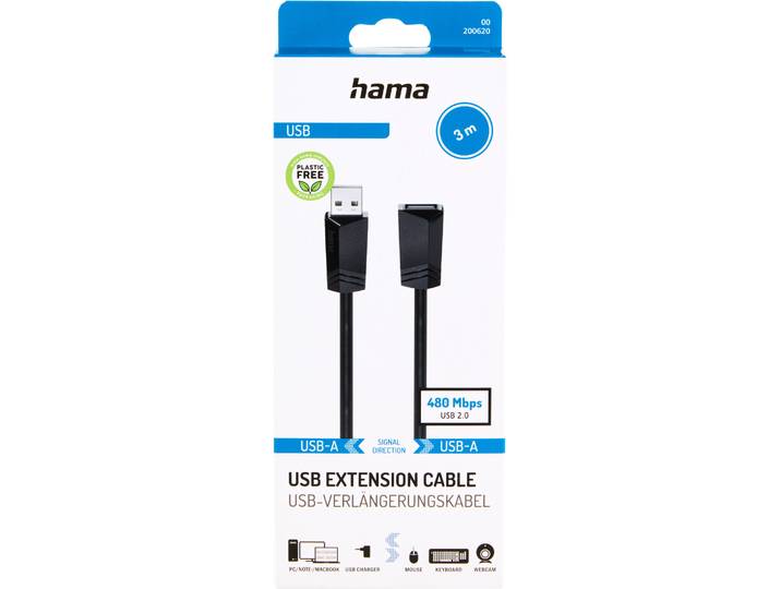 Hama USB-Verlängerungskabel USB 2.0 3 m