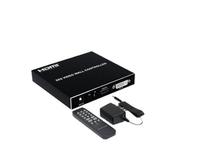 1080P Splicer 2X2 Ein In Vier Out Video Wand Spleißen Bildschirm Controller Vier Screen Display Splicer Schalter Distributor