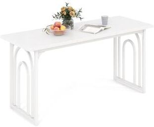 Lirago Dining Table for 6-8 People 63 Inch Rectangular Farmhouse Kitchen Table