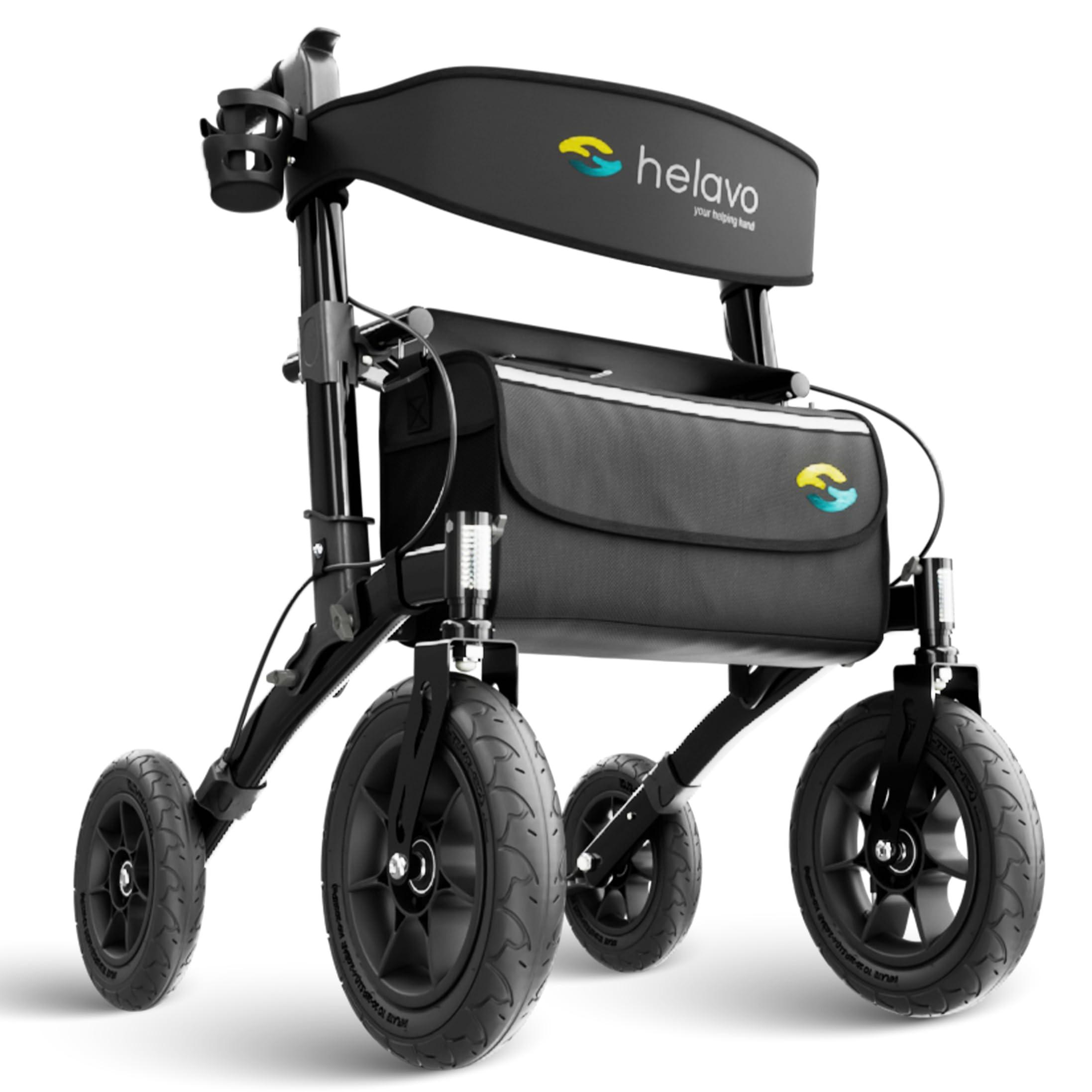 Zusammenklappbarer Rollator mit Pneumatischen Reifen