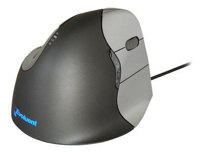 Evoluent VerticalMouse 4 - Maus - ergonomisch - Für Rechtshänder - optisch - 6 Tasten - kabelgebunden - USB VM4R