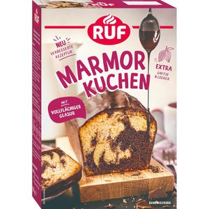 RUF Kuchenbackmischung Mamorkuchen, für Backform, mit Glasur